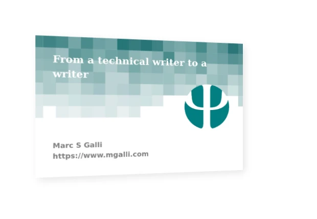 Teaser business card 3D
